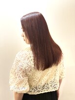 ヘアースタジオ ゼン カロン(Hair studio Zen kalon)&nbsp;艶髪ブリーチハイライトロング×チャコールグレー30代40代50代