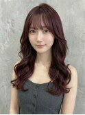 【飯能/韓国風レイヤー】透明感のある深みレッドカラーが人気◎