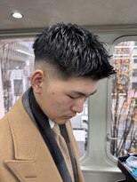 ニコ トウキョウ ロジック(nico TOKYO Logic) スキンフェードスパイキーショートパーマ短髪刈り上げ