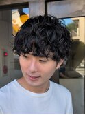 刈り上げマッシュ×王道スパイラルパーマ
