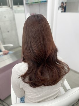 エヌアイ オモテサンドウ(ni omotesando) ピンクブラウン/レイヤーカット/くびれヘア　上野