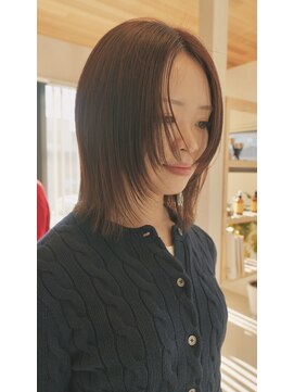 グーム(goom.) ピンクベージュショート◎ブリーチなし透明感カラー20代30代