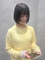 オンドバイサク(ondo by Saku) オリーブグレージュ/透明感カラー/顔まわりレイヤー/20代