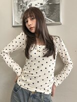 ランプ 代官山(the lamp)&nbsp;チョコレートブラウンロングレイヤー透明感カラーアッシュ