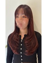 ゴウトゥデイシェアサロン 町田店(GO TODAY SHAiRE SALON)&nbsp;【ロングレイヤー/ワインレッド】