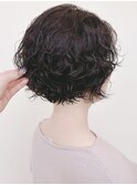 【morio 原宿】ニュアンスショートボブパーマ 外国人風