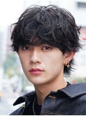 原宿マッシュシャドウパーマフェザーショートスパイラルパーマ