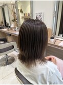 髪質改善白髪ぼかしバレイヤージュハイライト