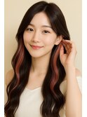 韓国風カラー×インナーカラー×透明感カラー