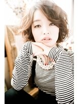 オハナ(ohana)&nbsp;【ohana/表参道】大人可愛い☆トップからのふんわりパーマのボブ