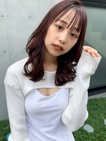 マリアバイアフロート(Maria by AFLOAT) 【山田】シースルーバング小顔無造作パーマツヤカラー