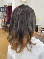 美容室 ナガタ(NAGATA)&nbsp;インナーカラーオレンジ