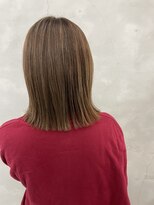 エンドリンク(endlink) ハイライトカラー×ベージュカラー×切りっぱなし