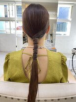 タイトアレンジ、結婚式アレンジ、ロングヘアアレンジ