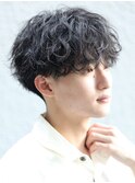 波巻きパーマツイストスパイラルパーマ刈り上げマッシュ