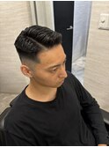 七三分けアイロンパーマ　メンズ/バーバー/理容室