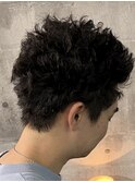 パーマスパイキーショート[眉毛/メンズ]