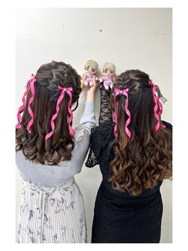 セットサロン ココ 編み込みハーフ