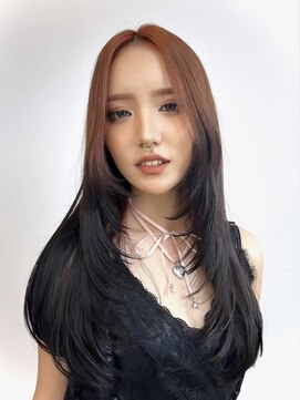 リル 溝の口(LiL) レイヤーカット × ルーツカラー/溝の口/ブリーチ/ダブルカラー