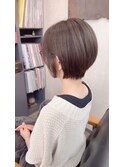 シークレットハイライト+ショートボブ