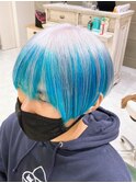 【DAYS 原宿】ブリーチデザイン　グレー　韓国マッシュ