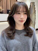 イメチェン外ハネボブ美髪ワイドバングミディアムレイヤーカット