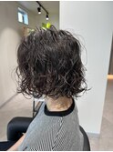 ショートボブ ×  パーマ