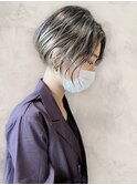 透明感抜群ダブルカラーブリーチミルクティーベージュ