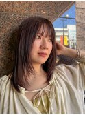 【札幌/impression佐藤】透明感ブラウン/ミディアムレイヤー