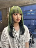 ネオングリーン + インナーブラックカラー