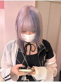 ホワイト／シルバー／ボブ／大人ボブ／ハイトーン／学割