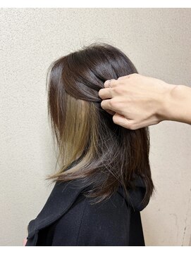 アッシュ 西荻窪店(Ash) 結んでも可愛い！流行りのイヤリングカラー×ダークブラウン