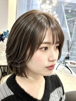 ノア(no_a)&nbsp;【四条烏丸】レイヤーボブ×ブリーチなしアッシュ