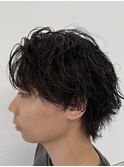 ルーズパーマウルフ名古屋栄メンズヘアカット