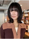 上田/レイヤーボブウルフカット顔周りレイヤーハッシュカット