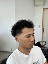 岡田理髪処 ツイストパーマ×フェード