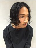セミウエットメンズパーマ
