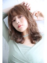 ネオリーブエクラ 上野御徒町店(Neolive eclat)&nbsp;ウルフパーマ　くびれヘアアースカラー