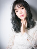 カバーヘア ブリス 大宮西口(COVER HAIR bliss) 重軽MIXゆるふわミディアムルーズ黒髪無造作カール小顔セミディt