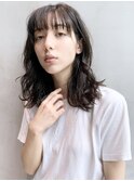 ナチュラルウエーブ_ハイライトカラーオリーブカラー_97981