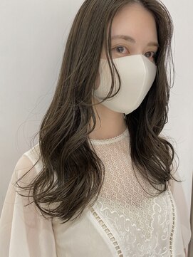 アピッシュ ギンザ(apish ginza) tomo【髪質改善オイルカラー　オリーブベージュ】