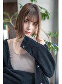 AUSTIN☆大人かわいい前髪セシルカットココアブラウンネオウルフ