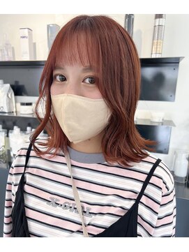 ザワン(the one .) 【the one.】オレンジレッドカラーのミディアム　-HIROMI-