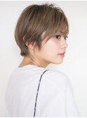 耳かけ小顔ショート/似合わせカット/デザインカラー