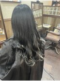 黒髪エクステに１ポイントアレンジ☆