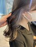 【チラ見えがおしゃれ♪】カット+インナーカラー+艶トリートメント ¥18150