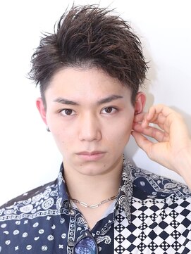 リップス 池袋(LIPPS) かきあげツイストショート ツーブロック 刈り上げ