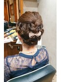 結婚式お呼ばれヘアセット♪