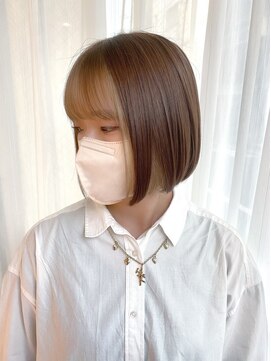 ヘアーアンドスパ フェリーチェ ミチ 野田屋町店(HAIR&SPA felice MICHI) 【felice MICHI 石井あすか】フェイスフレーミング風インナー