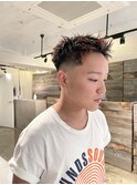オレンジデザインカラーケアブリーチダブルカラー
